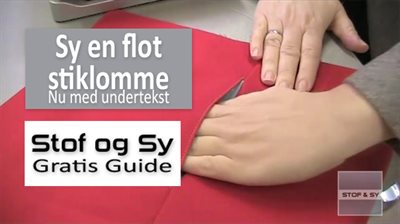 Sy en stiklomme - en gratis Stof og Sy guide