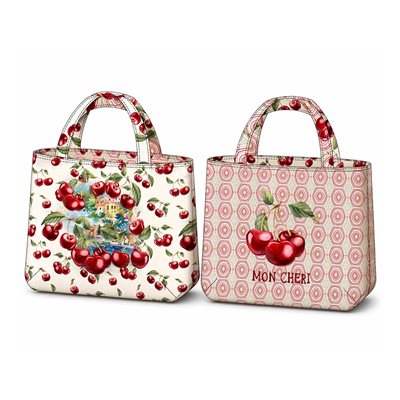 Taske Panel Vendbar Red Cherries