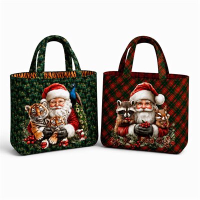 Taske Panel Vendbar Santa Animals