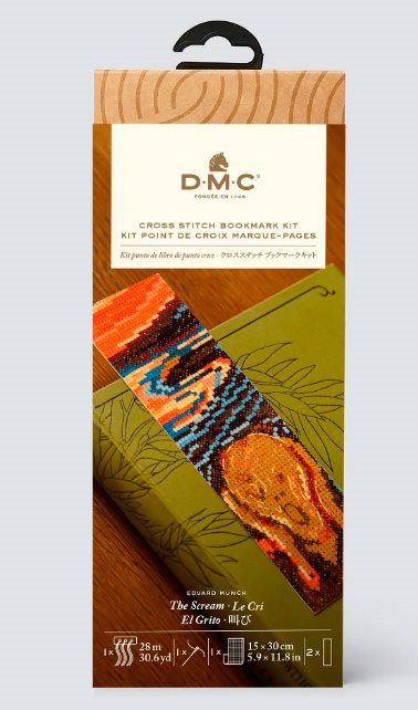 The Scream Edvard Munch Broderi kit Bogmærke