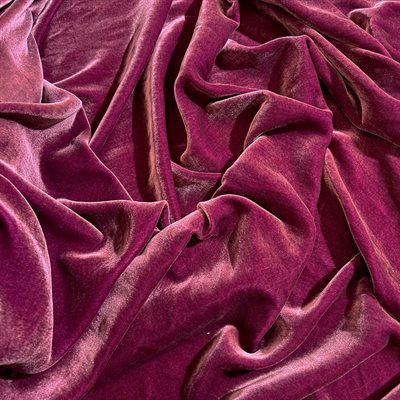 Deluxe silk velvet fuchia