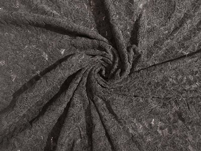 Velvet Flower Lace Black